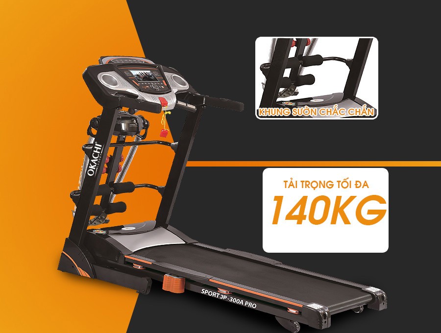 Máy chạy bộ đa năng OKACHI SPORT JP-300A PRO